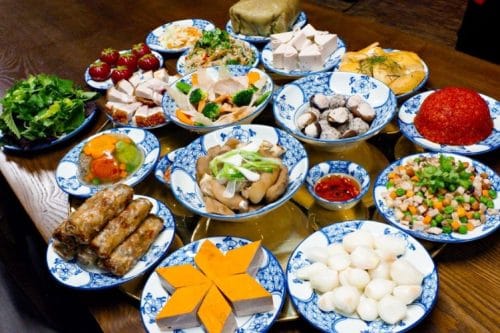Mâm cúng rằm tháng Giêng